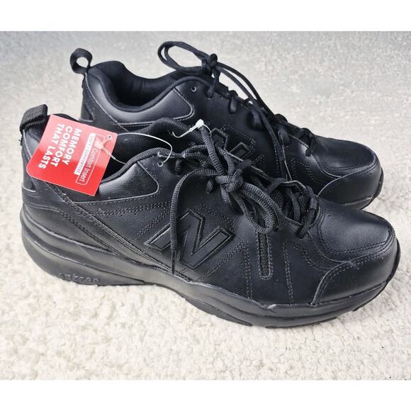 New Balance 619 MX619AB2 Men\'s 14D Black Leather Slip Resistant Walking Shoes main image 6